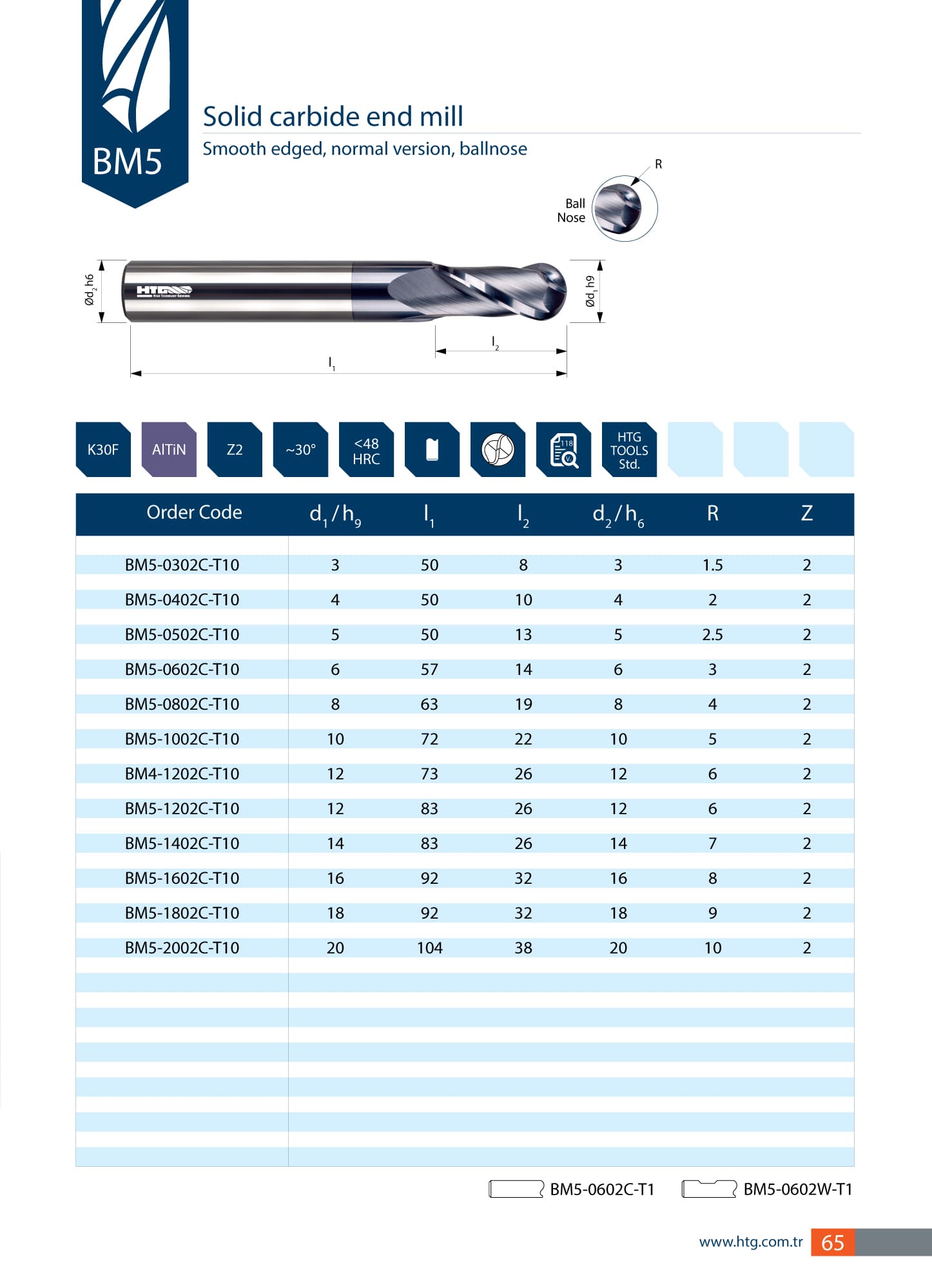 BM5 Fraise en carbure monobloc Z2 – image 1